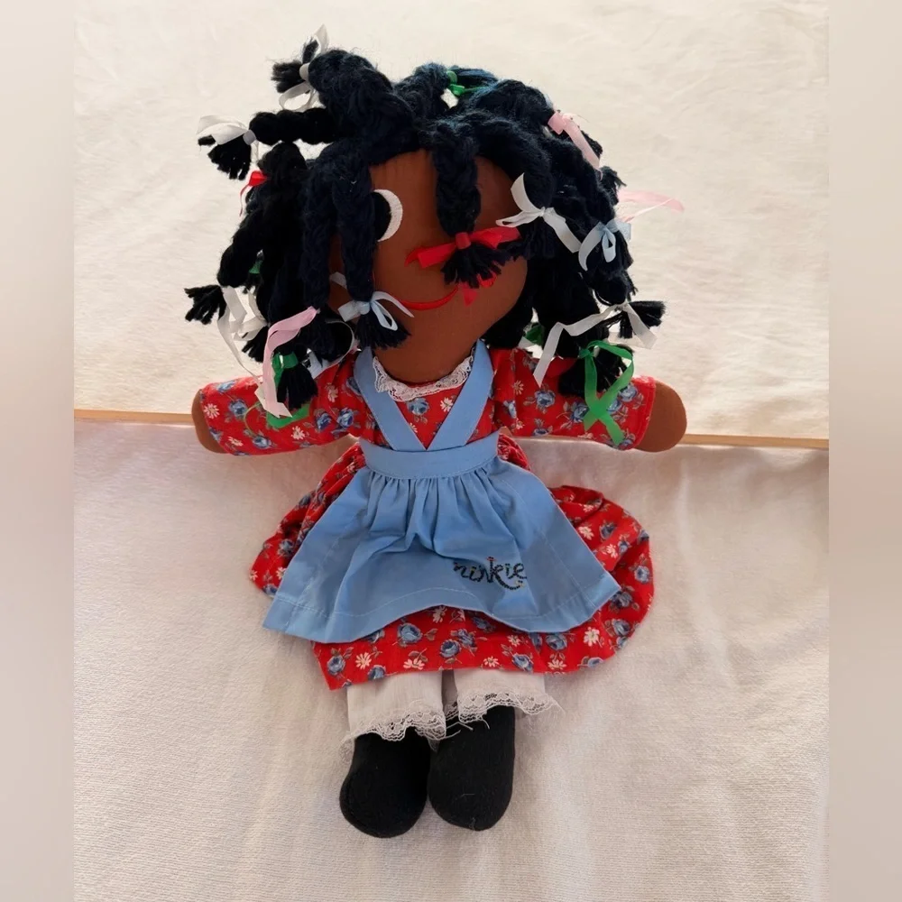 Vintage Gambina “Ninkie” Handmade African American Rag Doll Folk Art